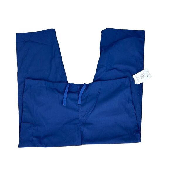 NWT White Swan Fundamentals Blue Scrub Pants Size 2X Drawstring Unisex Nursing - Picture 5 of 10